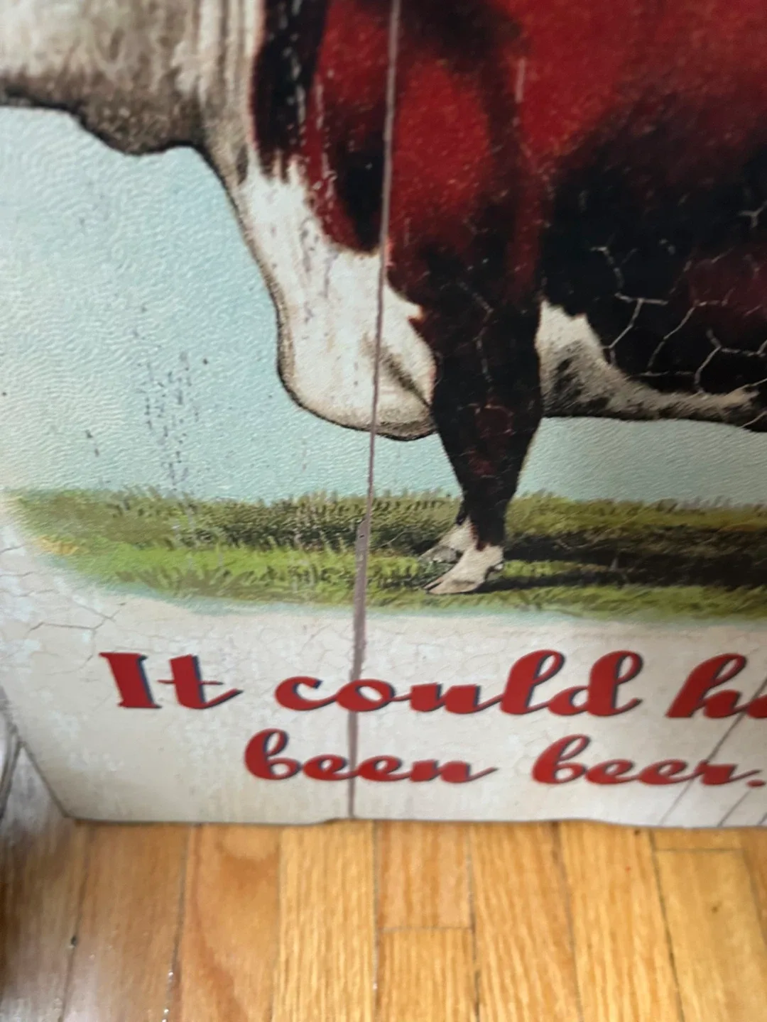 $10  Retro sign bar cow milk beer 16x28 in Donlands O'Connor image indicator(4)