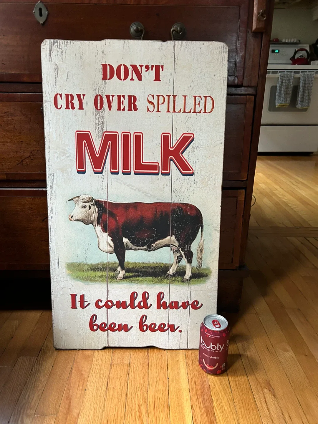 $10  Retro sign bar cow milk beer 16x28 in Donlands O'Connor image indicator(5)