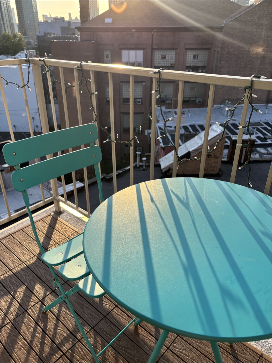 Teal Bistro Set - Table & 2 Chairs - photo 2