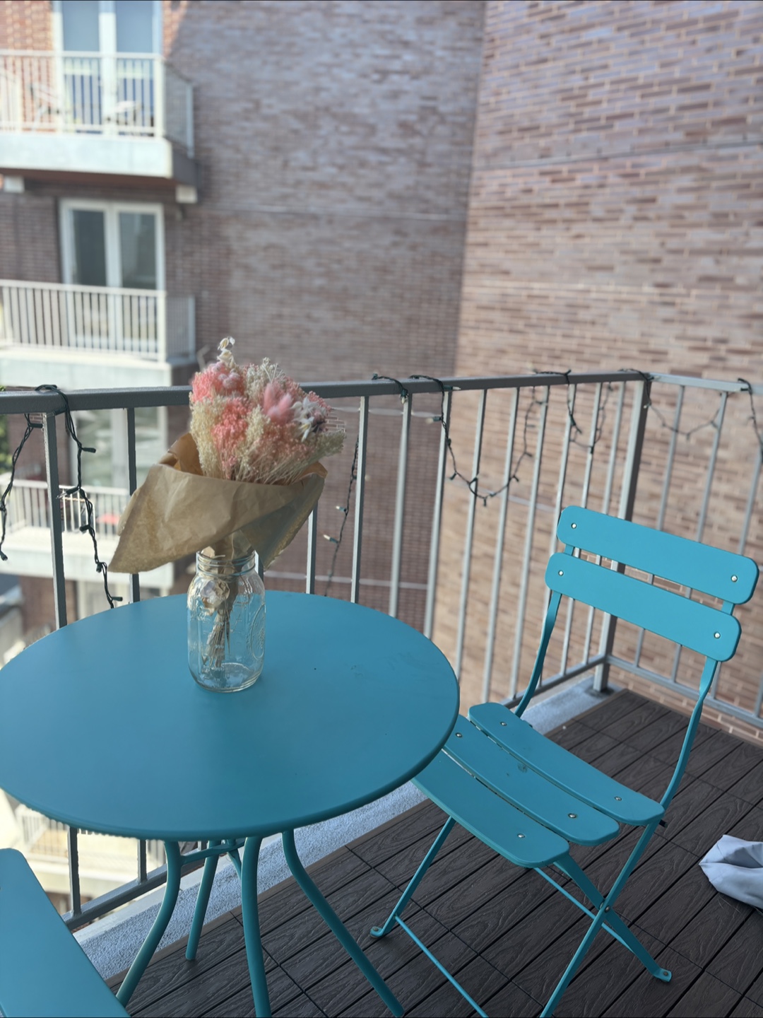 Teal Bistro Set - Table & 2 Chairs - photo 4