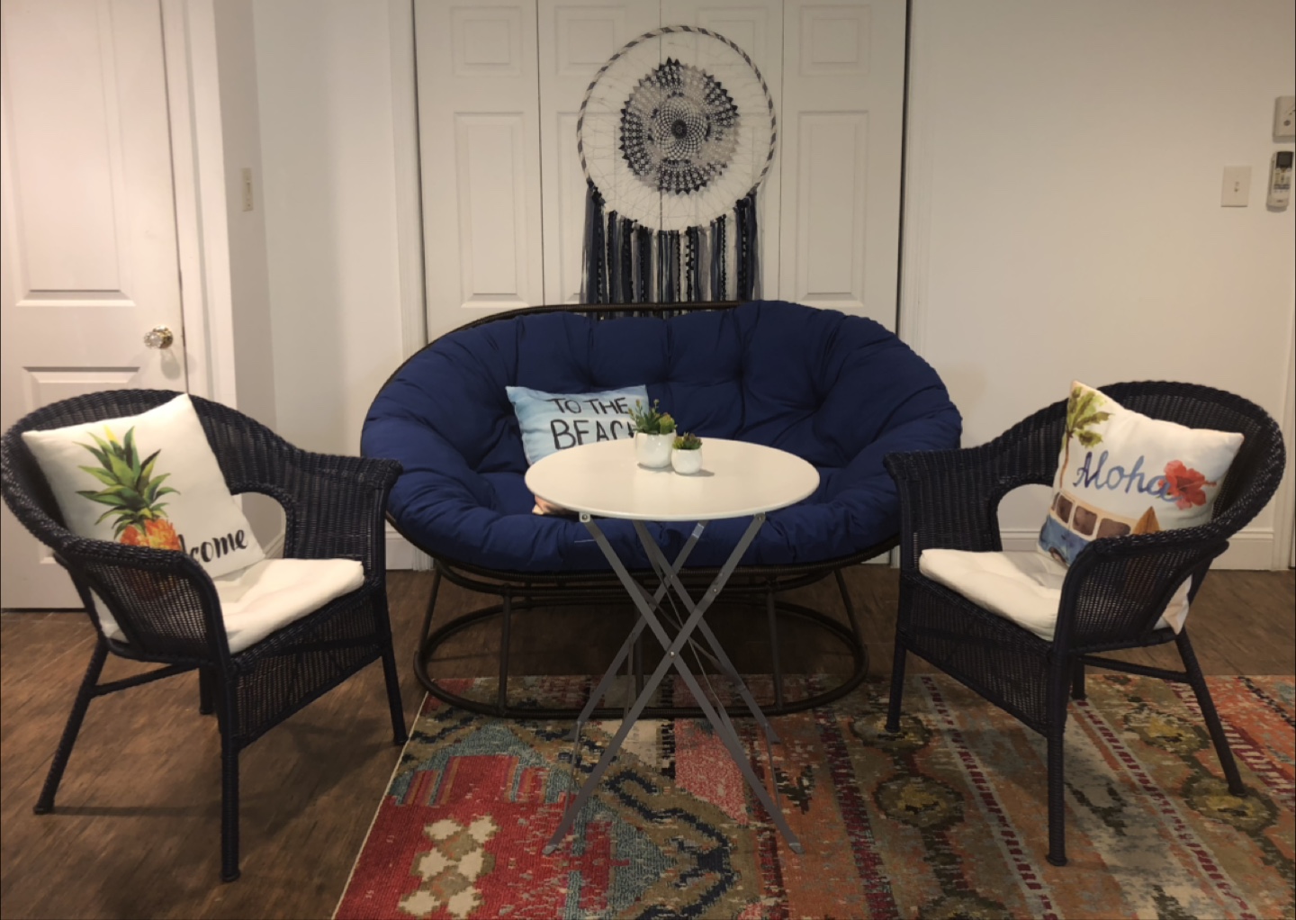 Papasan Lounge Chair with Cushion - photo 3