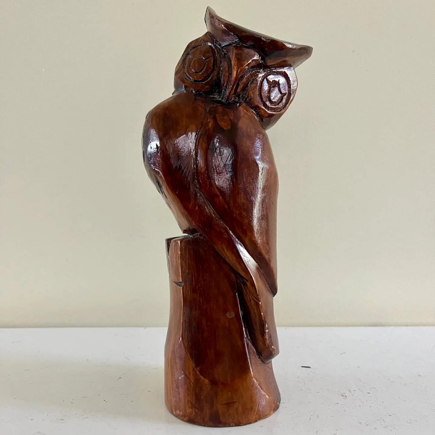 MCM Wooden Owl Figurine thumbnail