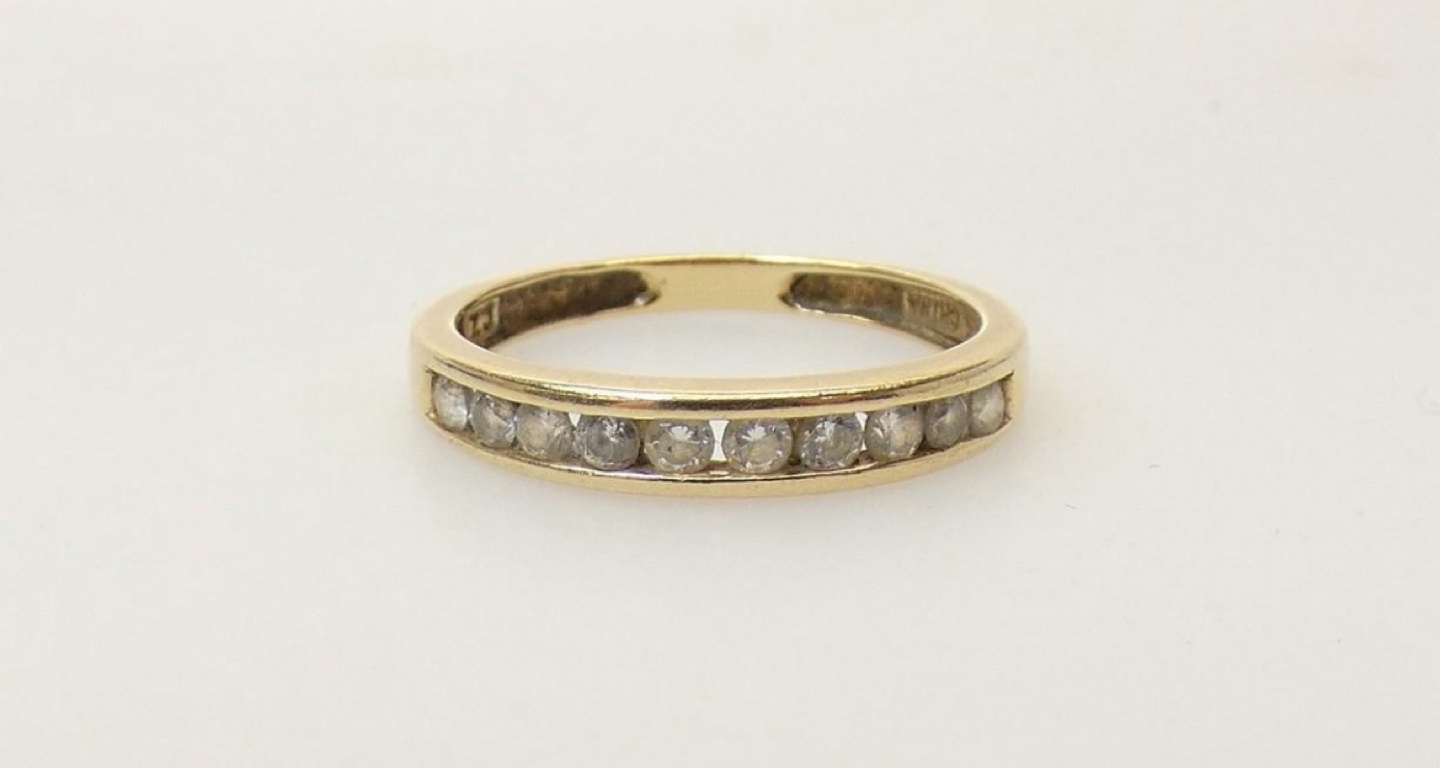 14k solid Gold Ring with Stones - photo 3