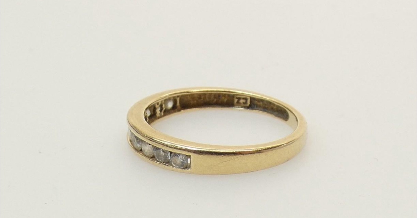 14k solid Gold Ring with Stones - photo 4
