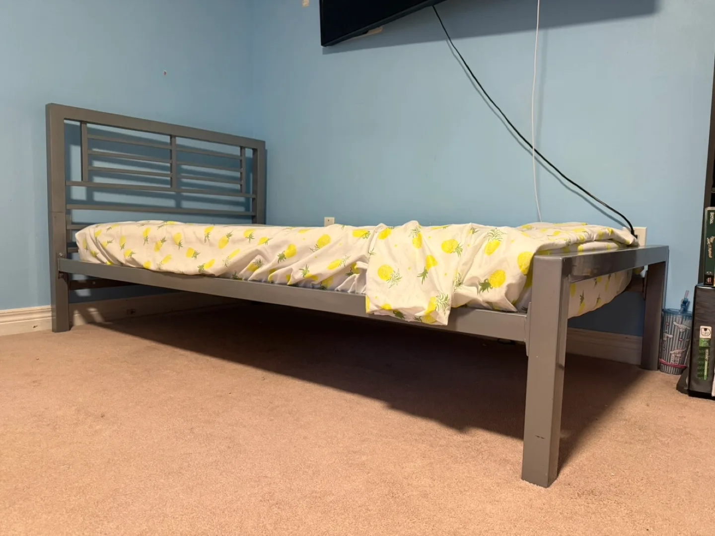 Twin Bed Frame - Grey