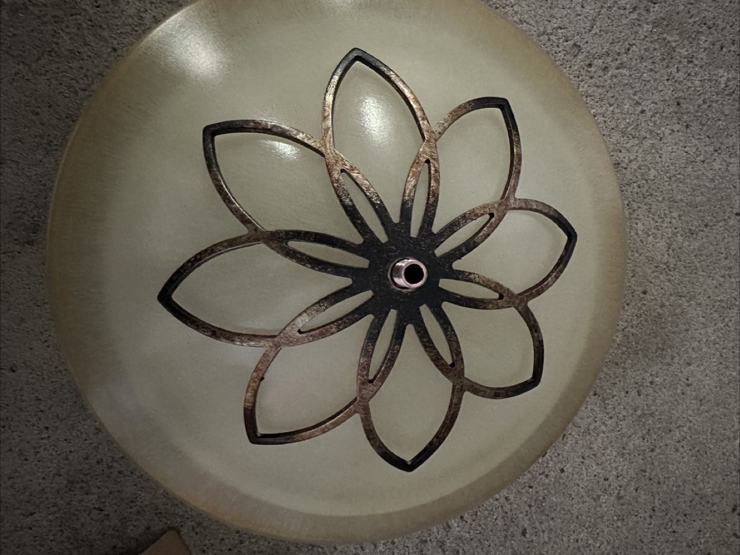 Flush Mount Ceiling Light with Floral Design - photo 3