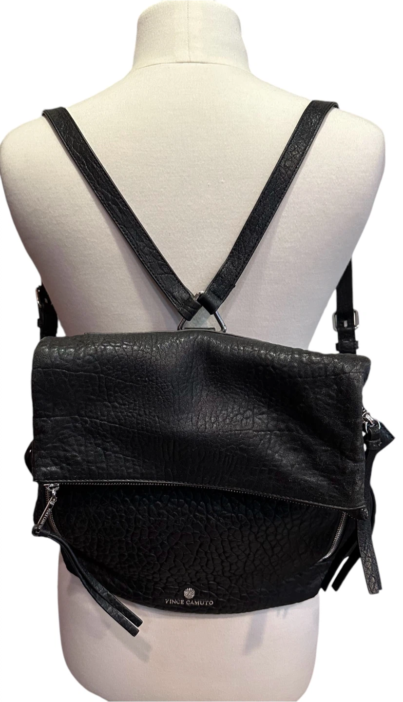 Vince Camuto Black Leather Backpack - photo 2
