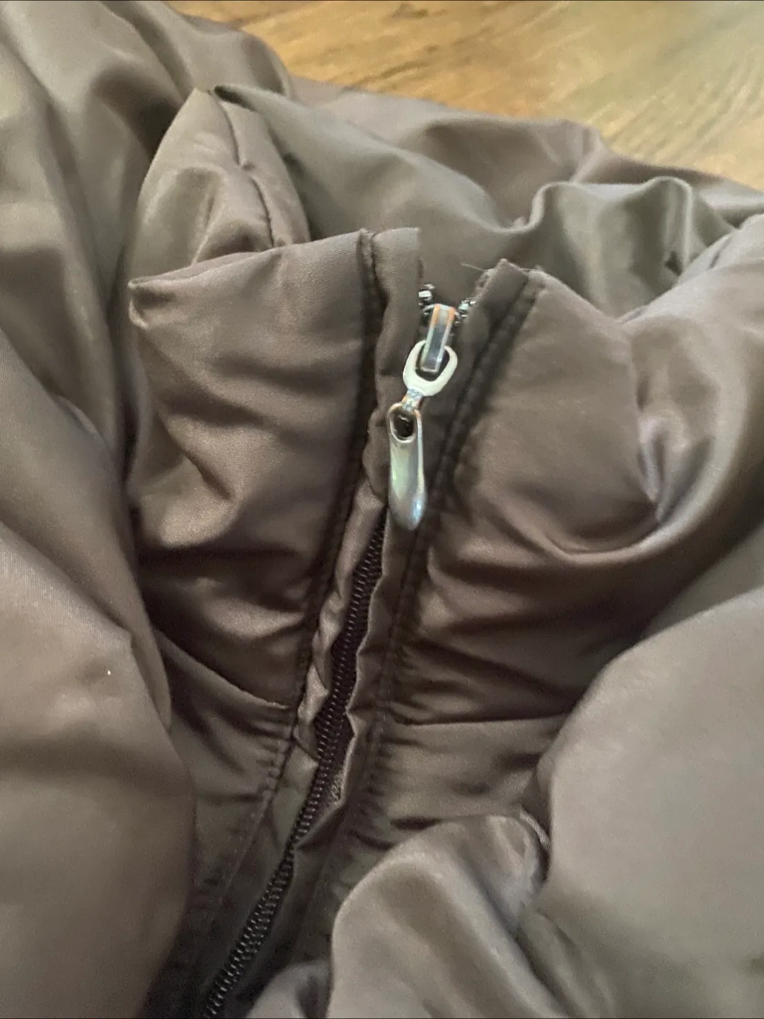 Winter Ladies Puffer Coat - Brown Jacket, X-LARGE image indicator(4)