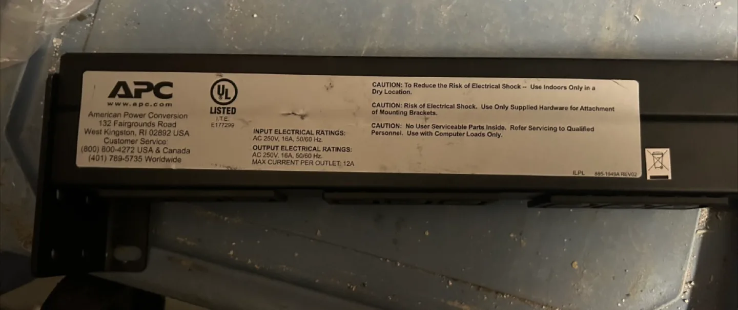 APC AP9566 Power Distribution Unit image indicator(2)