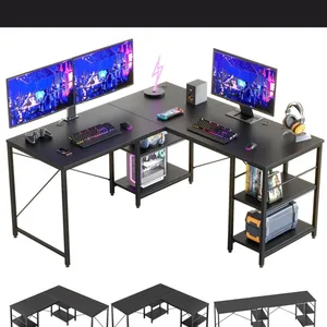 Wayfair L-Shaped Corner Desk - Black