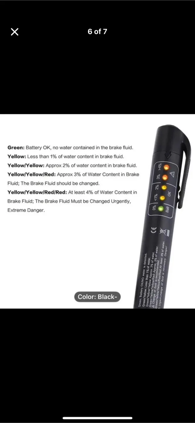 Automotive Brake Fluid Diagnostic Pen image indicator(2)