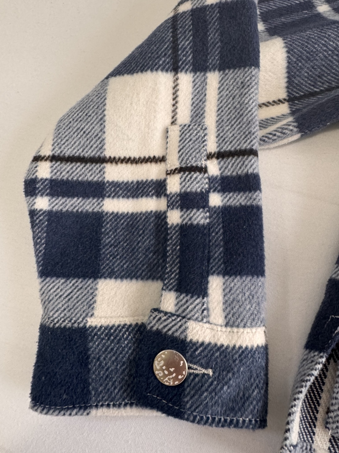 Zara Plaid Shirt Jacket - Size L - photo 4