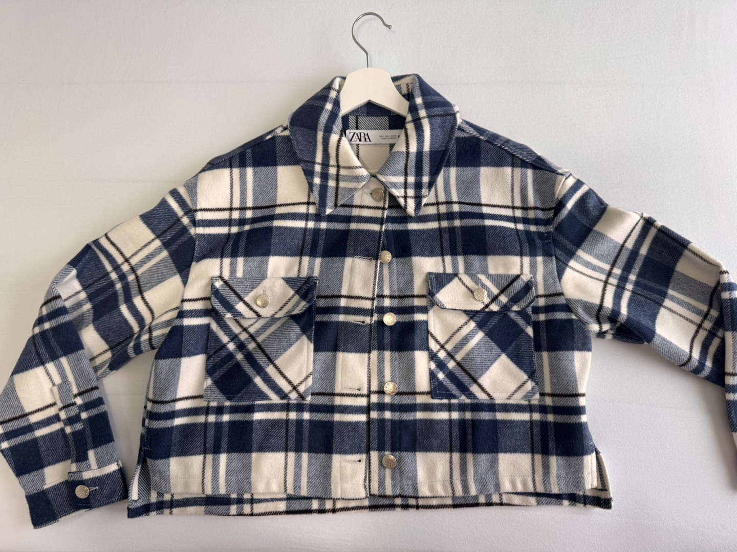 Zara Plaid Shirt Jacket - Size L