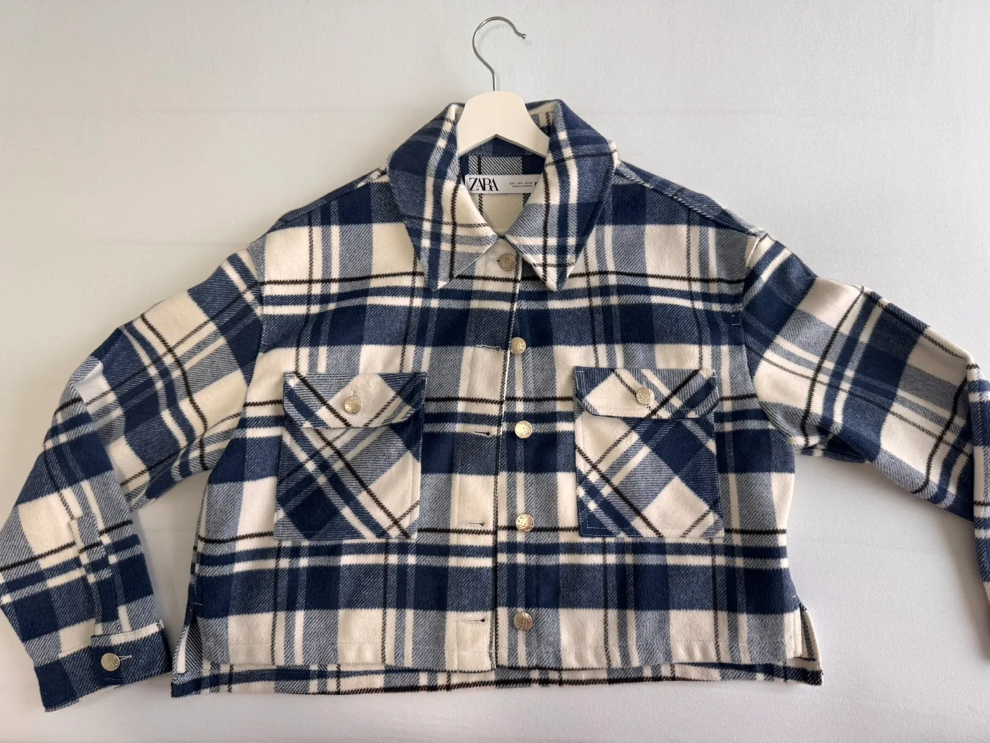 Zara Plaid Shirt Jacket - Size L