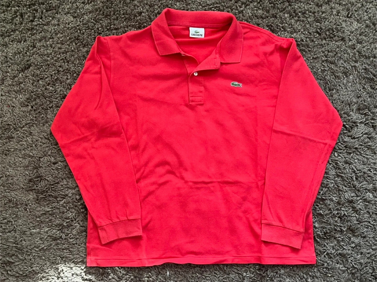 Lacoste Long Sleeve Polo - (size 6 /XL) thumbnail