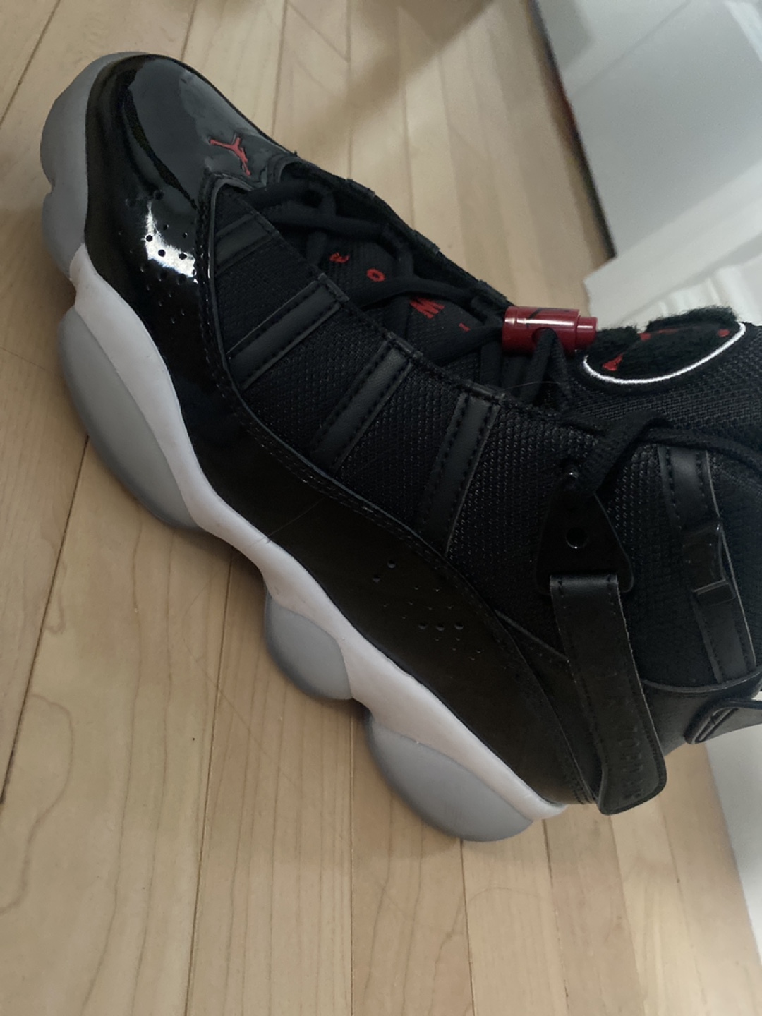 Jordan 6 Rings Black/Red - photo 4