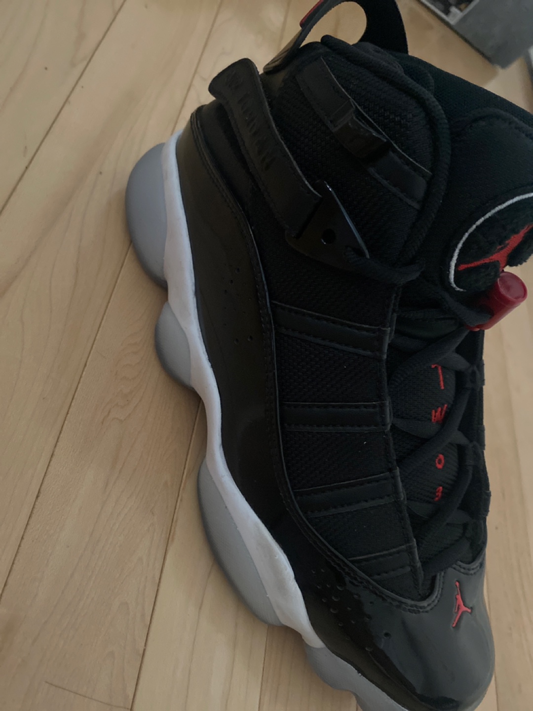 Jordan 6 Rings Black/Red - photo 2