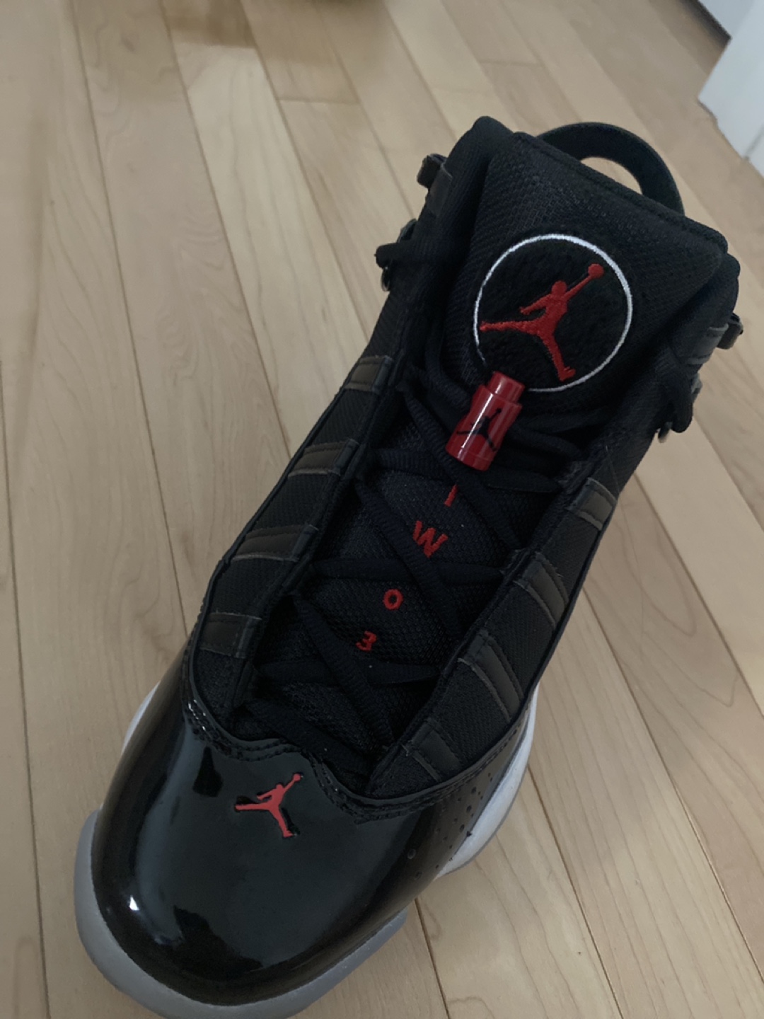 Jordan 6 Rings Black/Red - photo 3