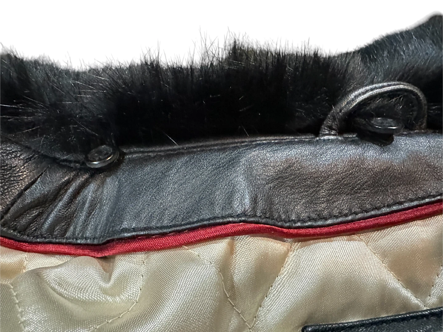 Wilsons Leather Jacket with Removable Fur Collar - photo 3