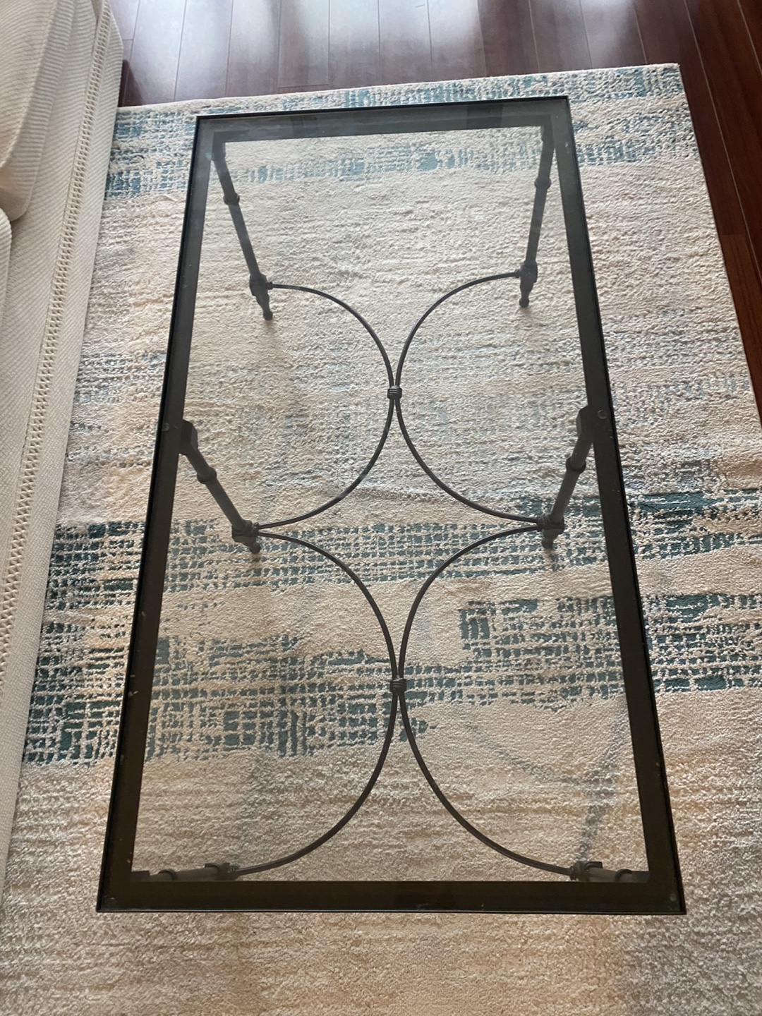 Classic Glass Top Coffee Table