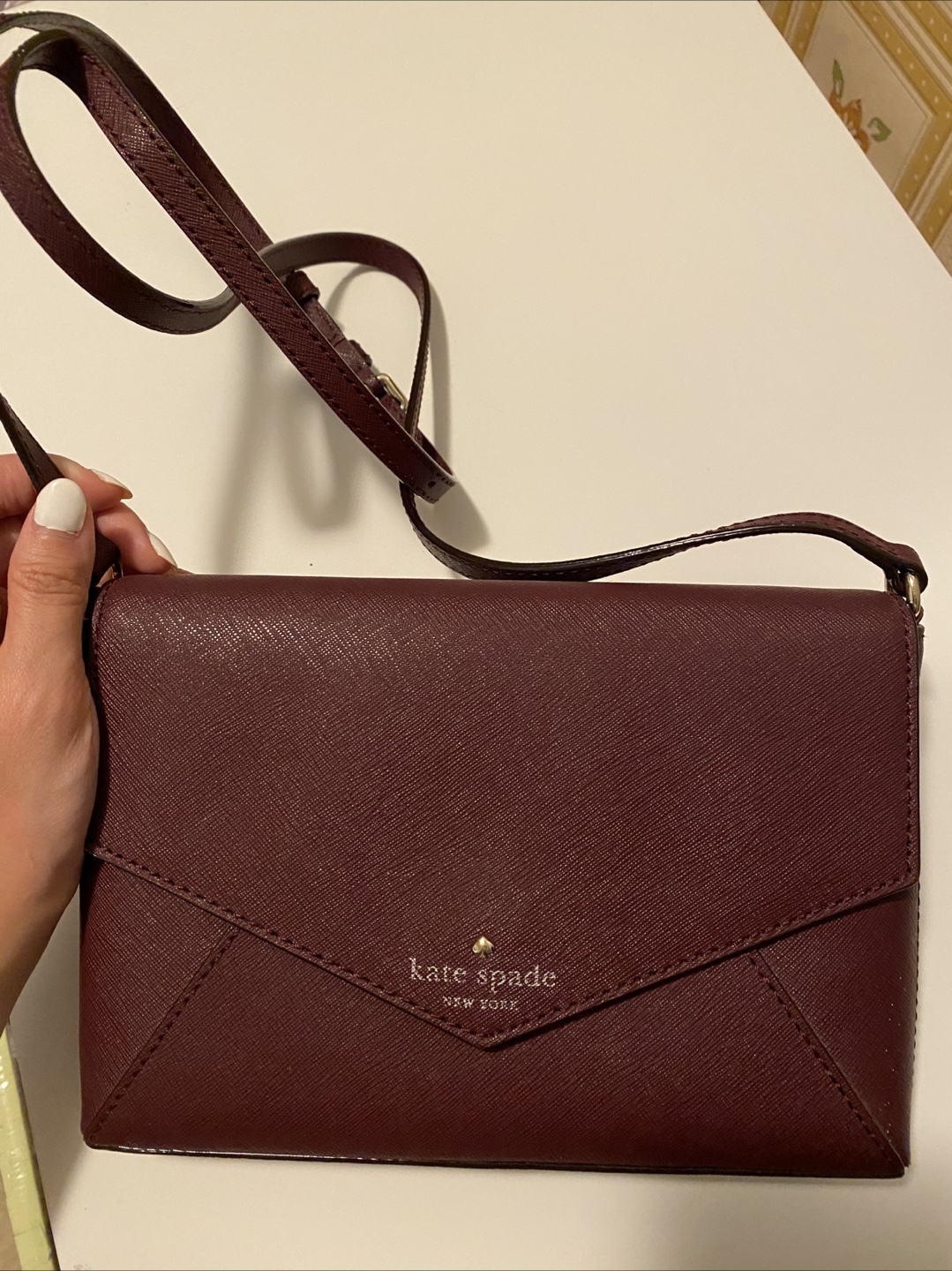 Kate Spade Burgundy Crossbody Bag