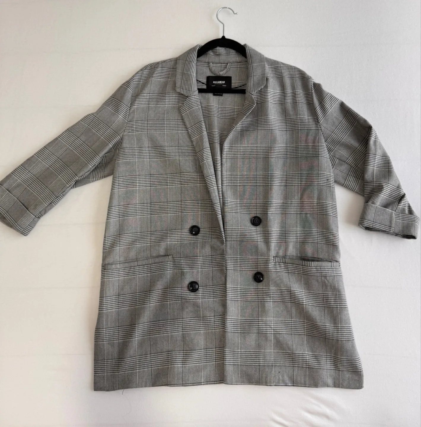 Pull&Bear Plaid Blazer - Size XL