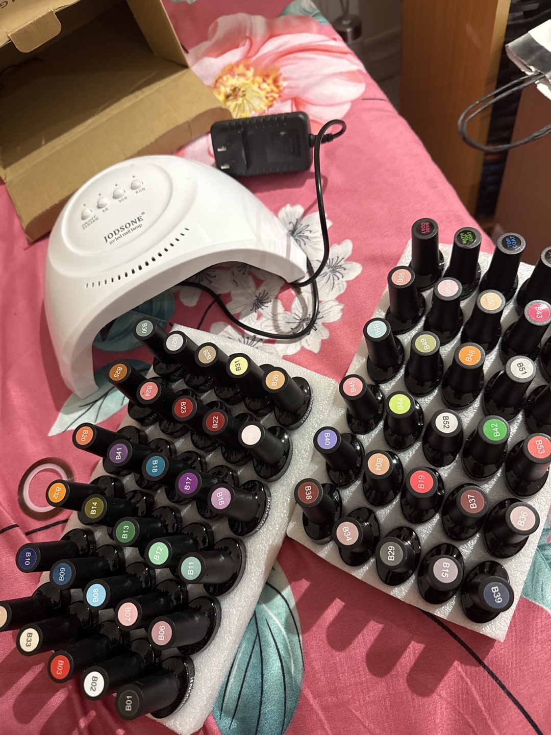 Jodsone UV LED Nail Lamp with Polish Set