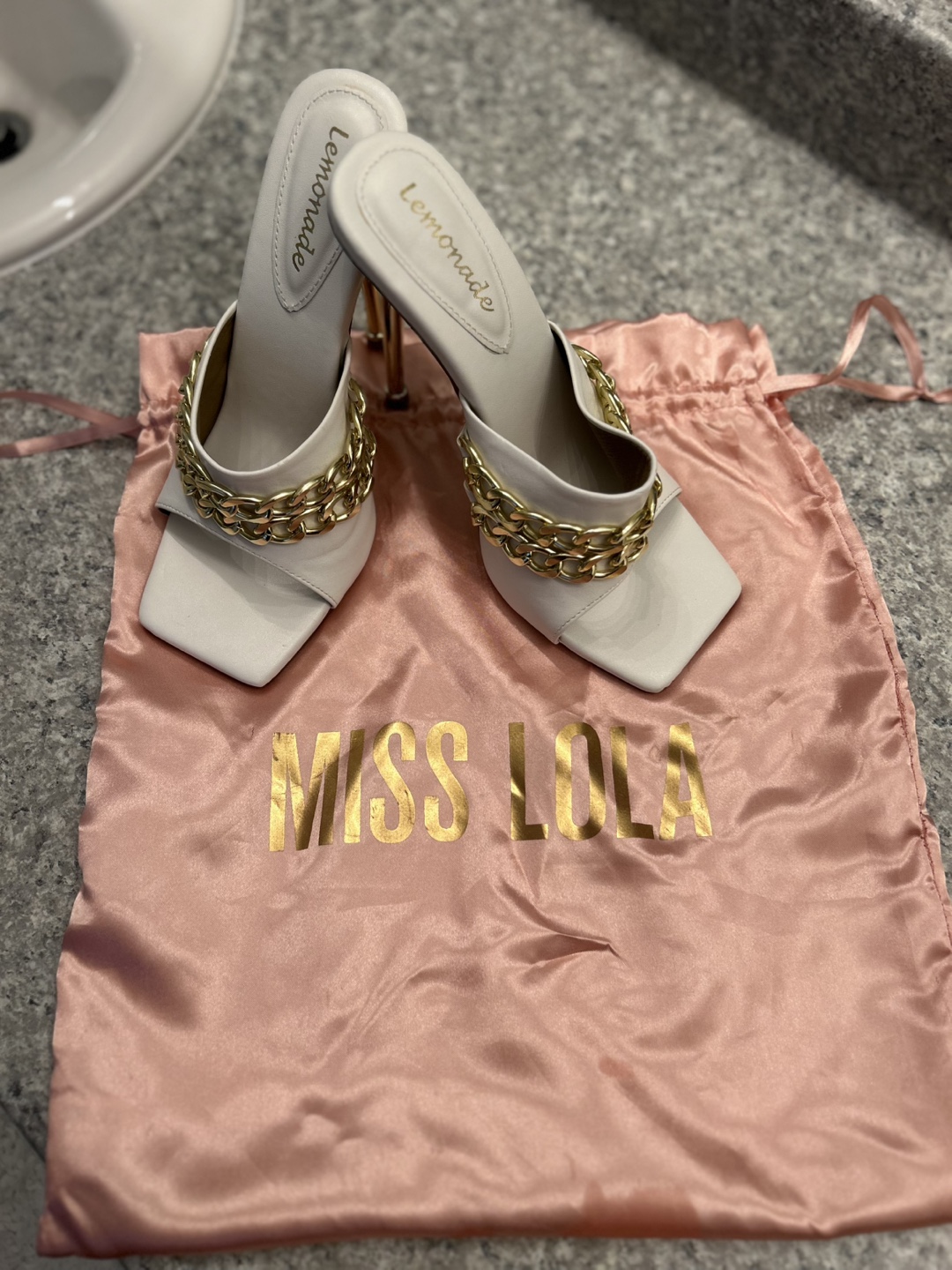 Lemonade Miss Lola White Heels - Size 7 - photo 2