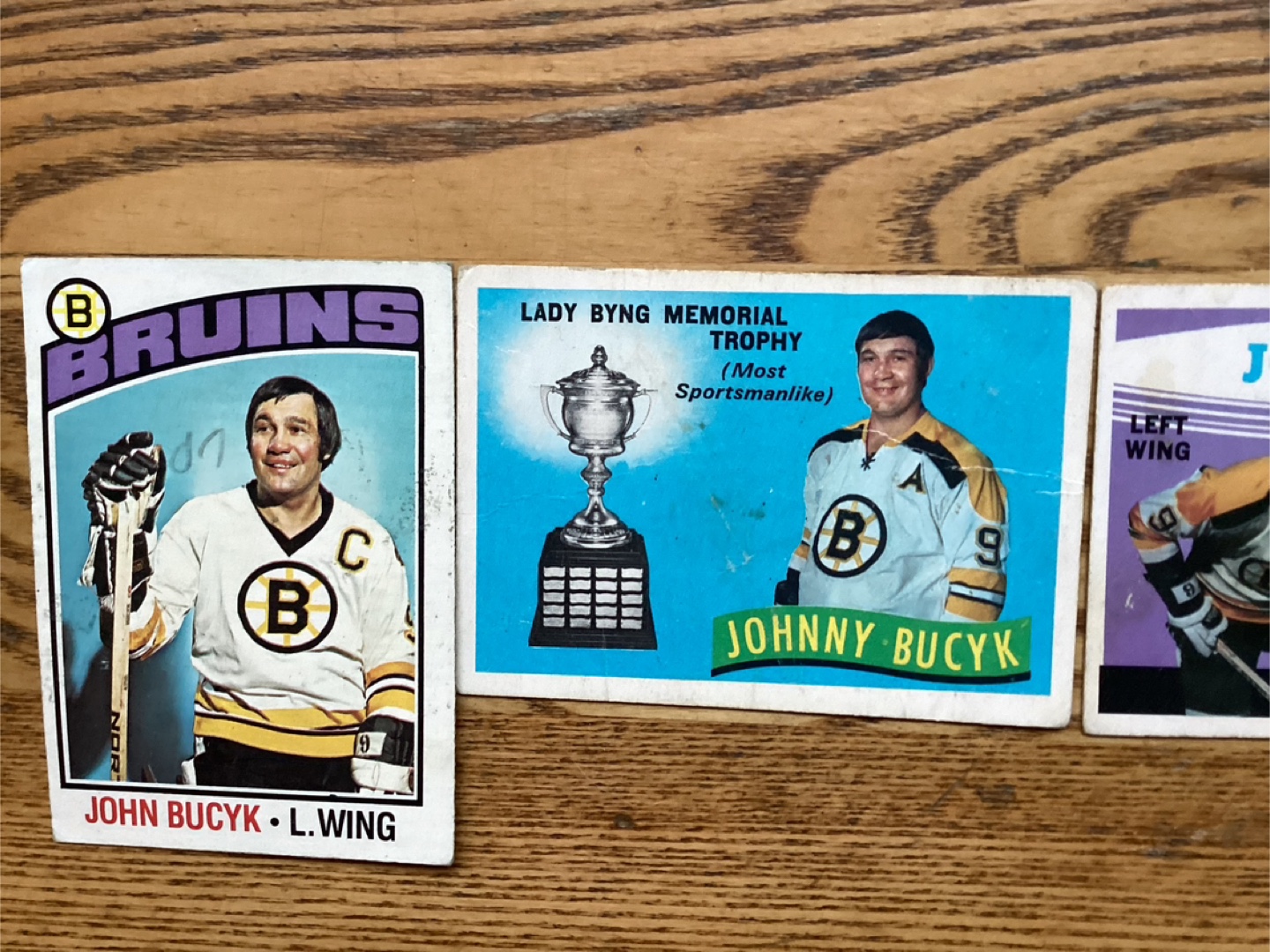 3  O-PEE-CHEE JOHNNY BUCYK Card #’s 95, 249 & 255 ! - photo 3