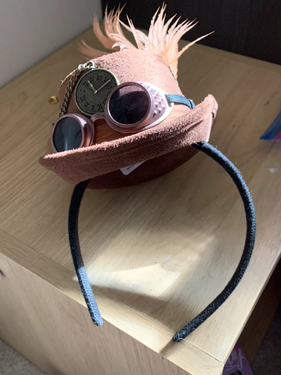 Steampunk Style Mini Top Hat Headband thumbnail