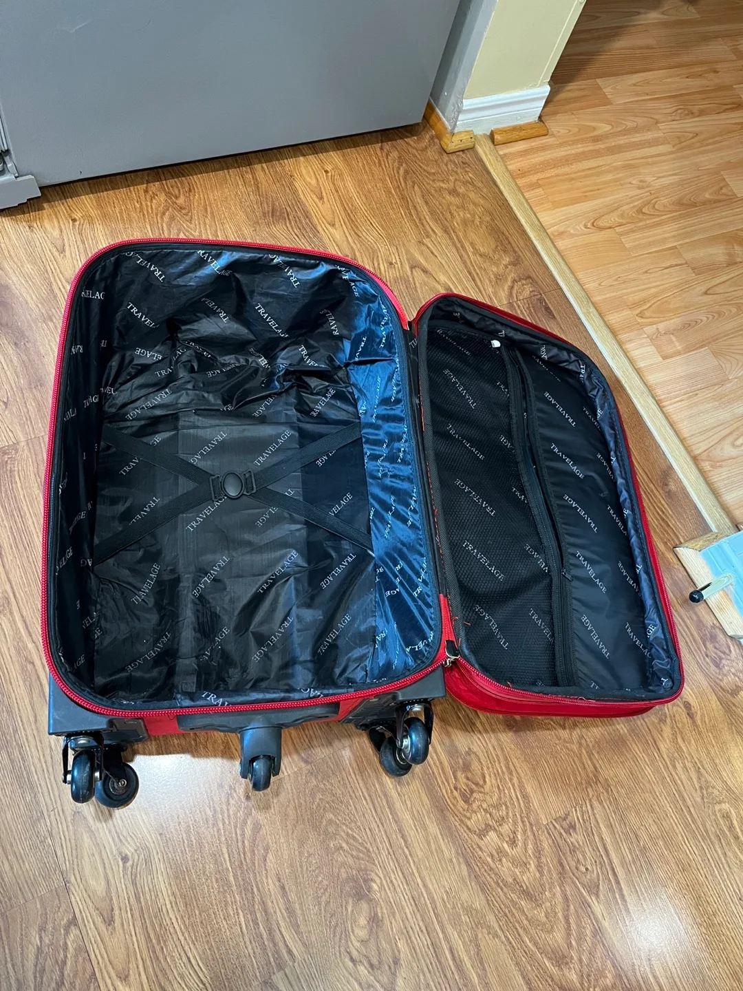 Travelage Red Carry-On Suitcase image indicator(2)