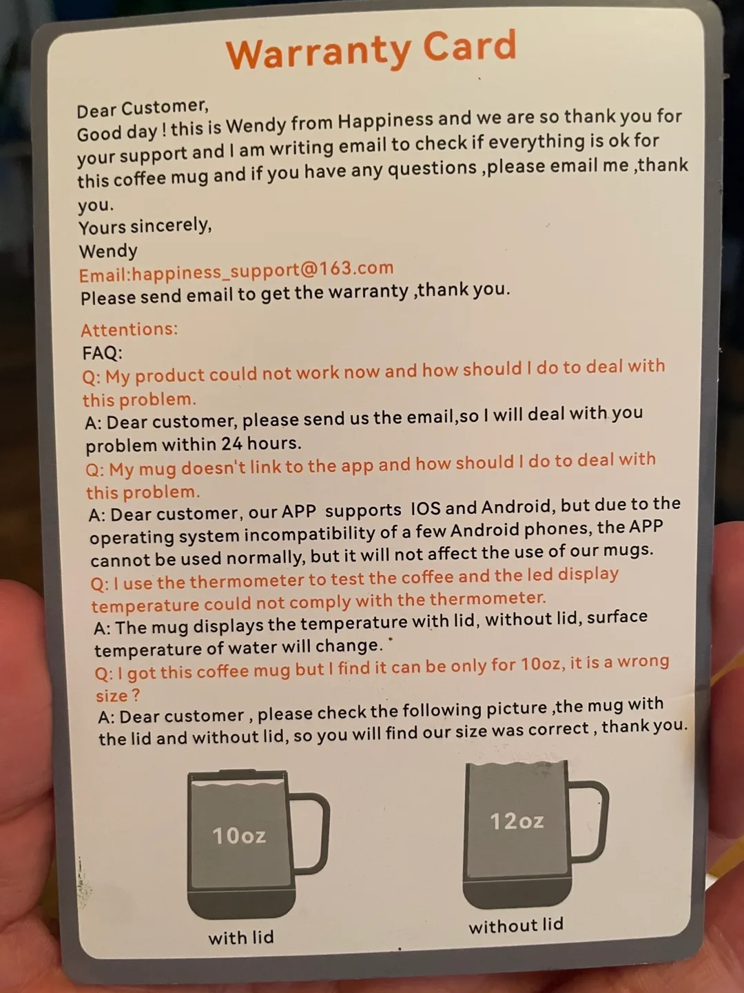 Happiness Temperature Control Heated Coffee Mug image indicator(5)