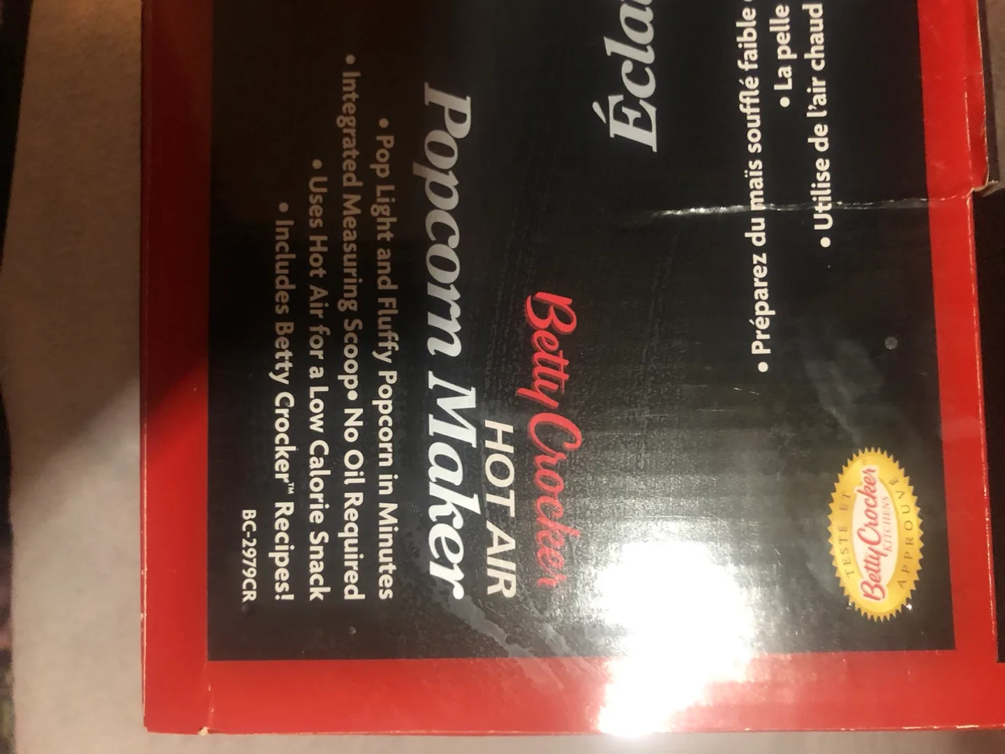 Betty Crocker Movie Nite Hot Air Popcorn Maker image indicator(4)