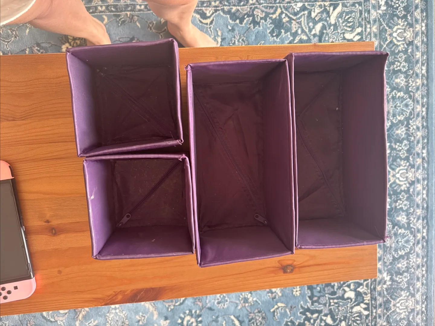 Purple Storage Bins - Set of 4 image indicator(5)