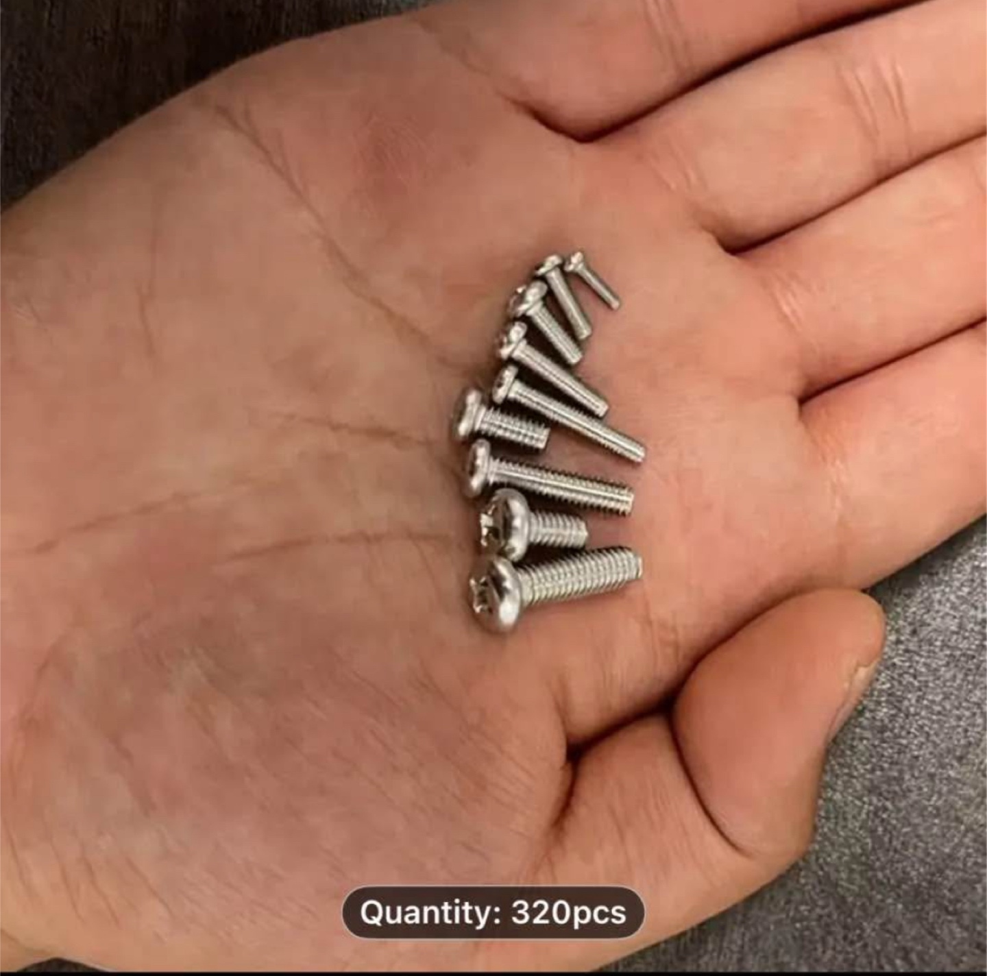 Set of 320pcs stainless steel hex nuts and bolt sets - photo 3