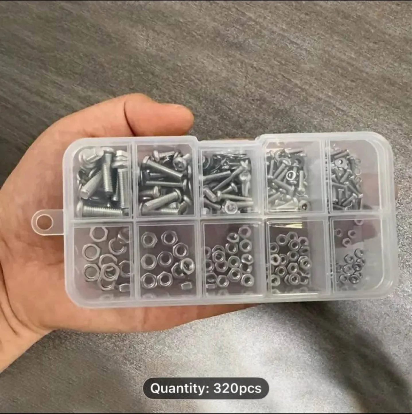 Set of 320pcs stainless steel hex nuts and bolt sets image indicator(6)