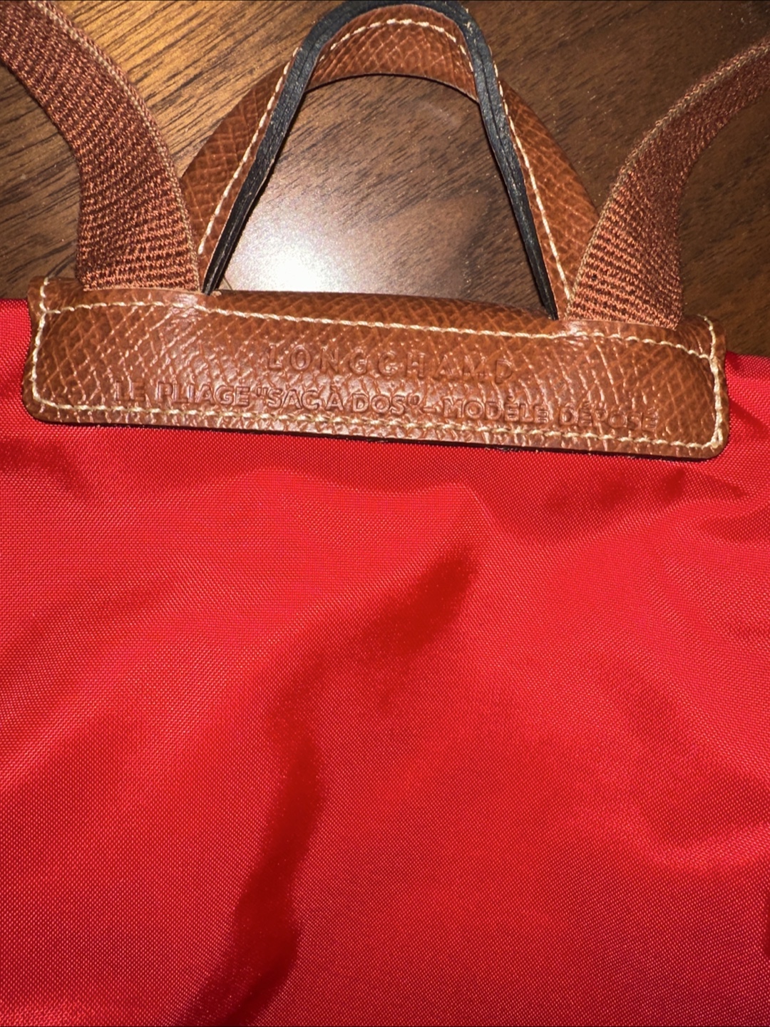 Longchamp Le Pliage Red Backpack - photo 2