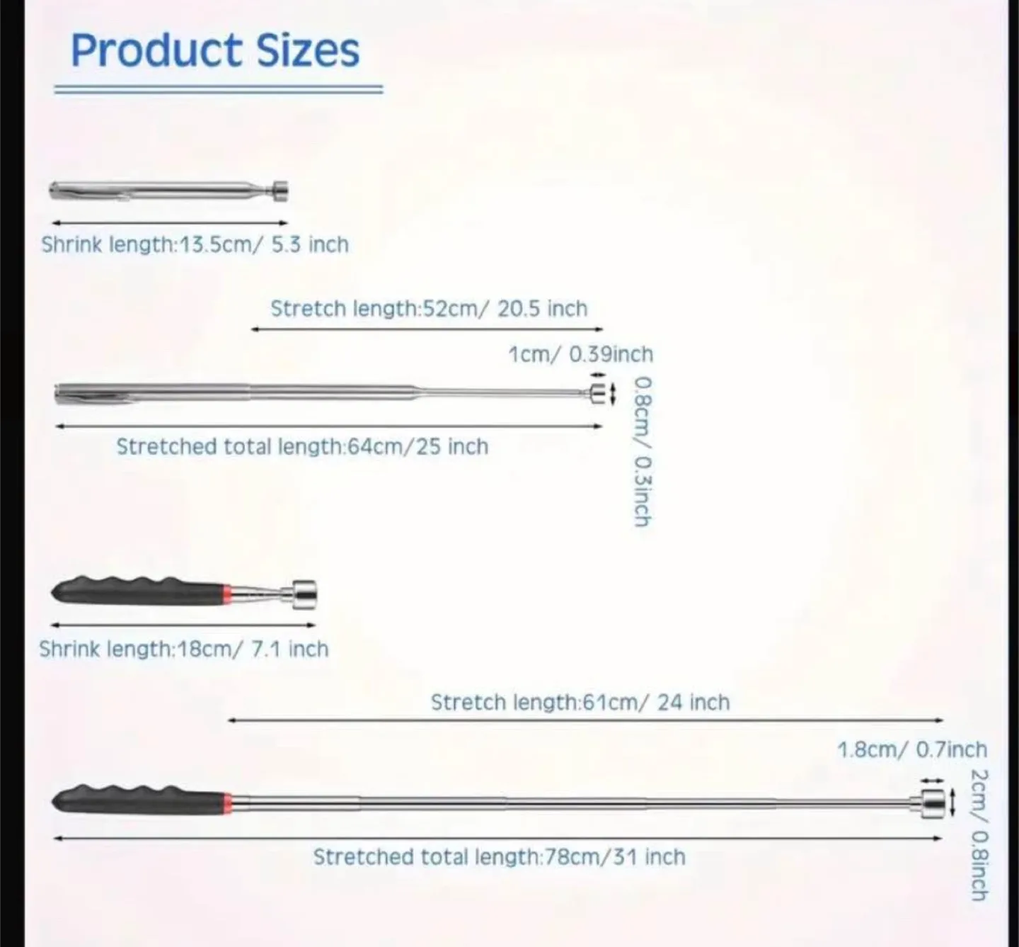 1pc Telescopic Magnetic Grabber Tool image indicator(5)