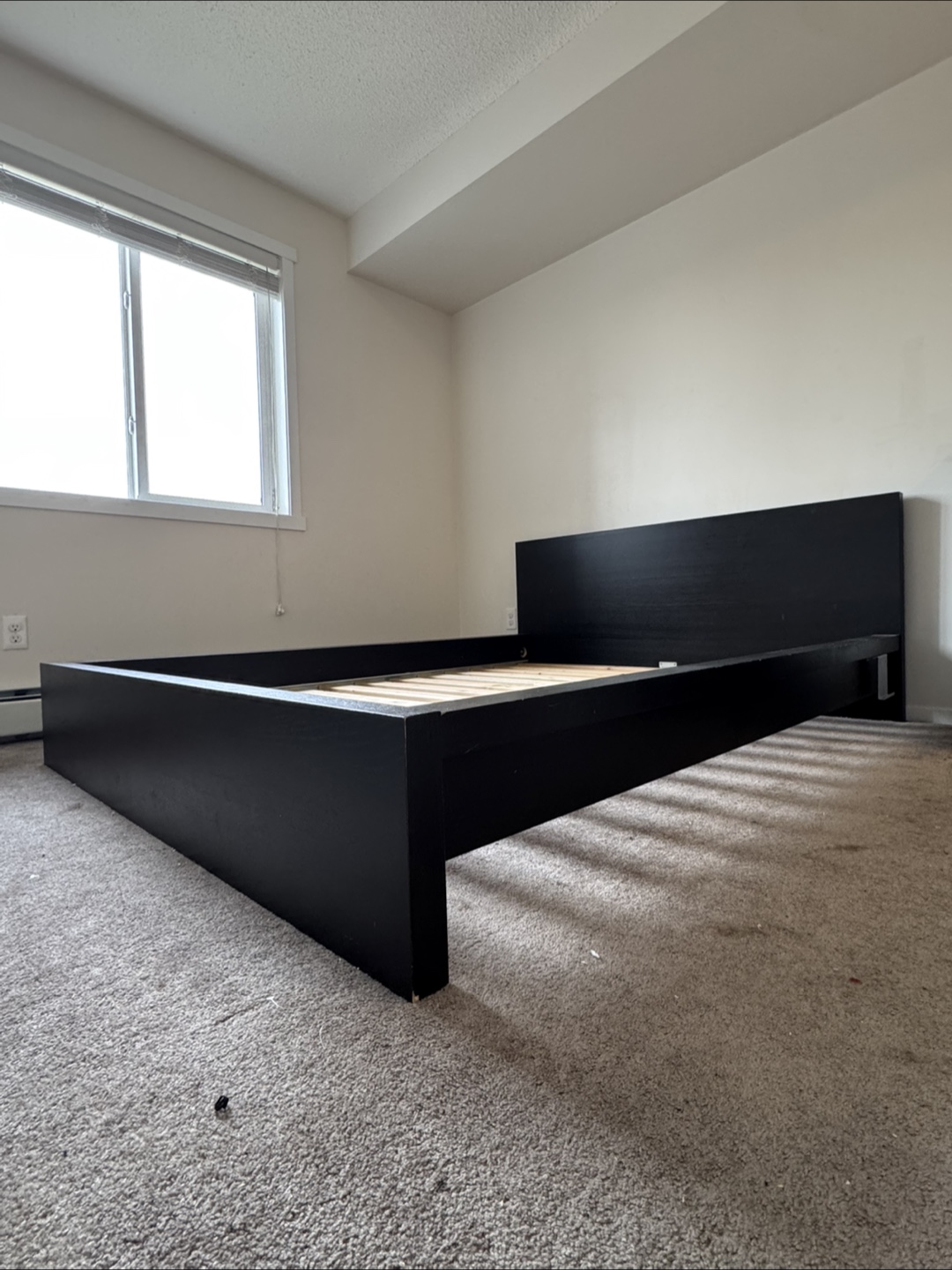 IKEA Malm Black Queen Bed Frame w/ slats - photo 2