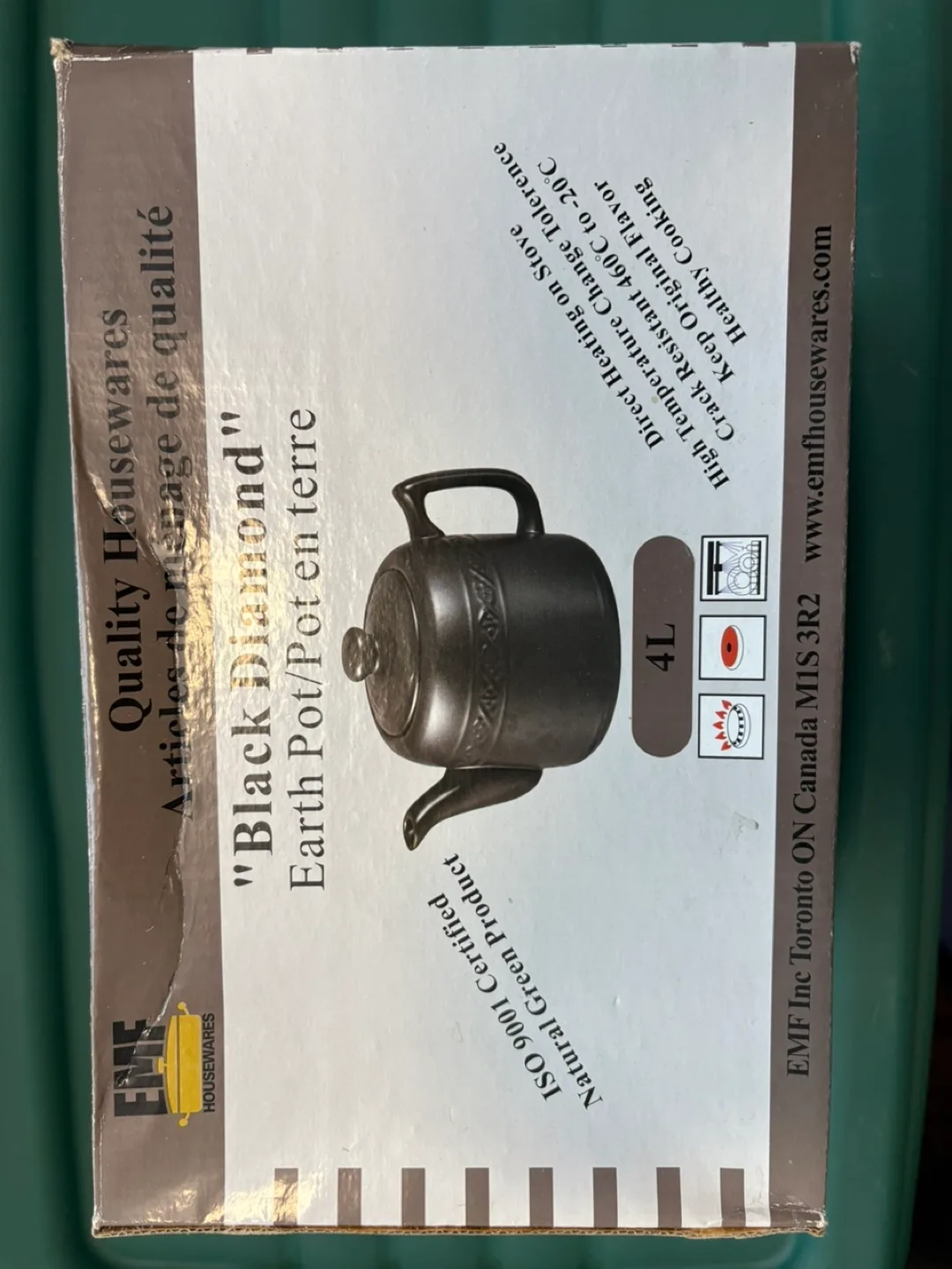 EMF Housewares Black Diamond Earth Pot 4L thumbnail