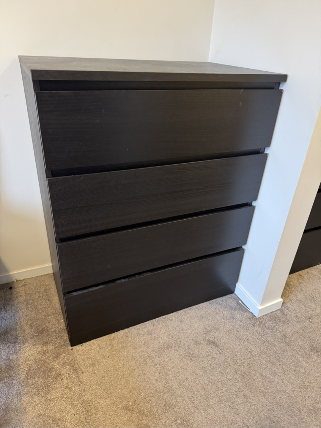 2 IKEA Hemnes Dressers - Black/Brown
