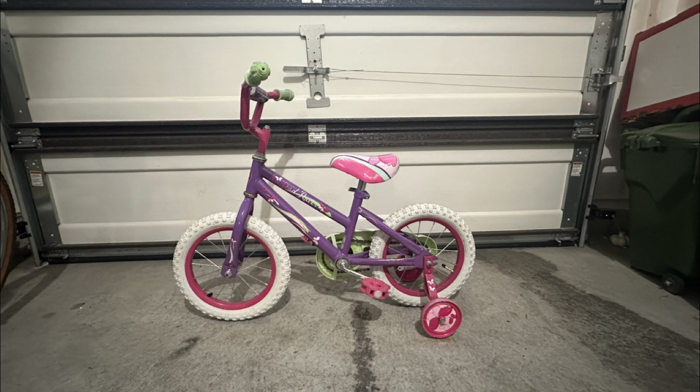 14” Purple Kids Bike