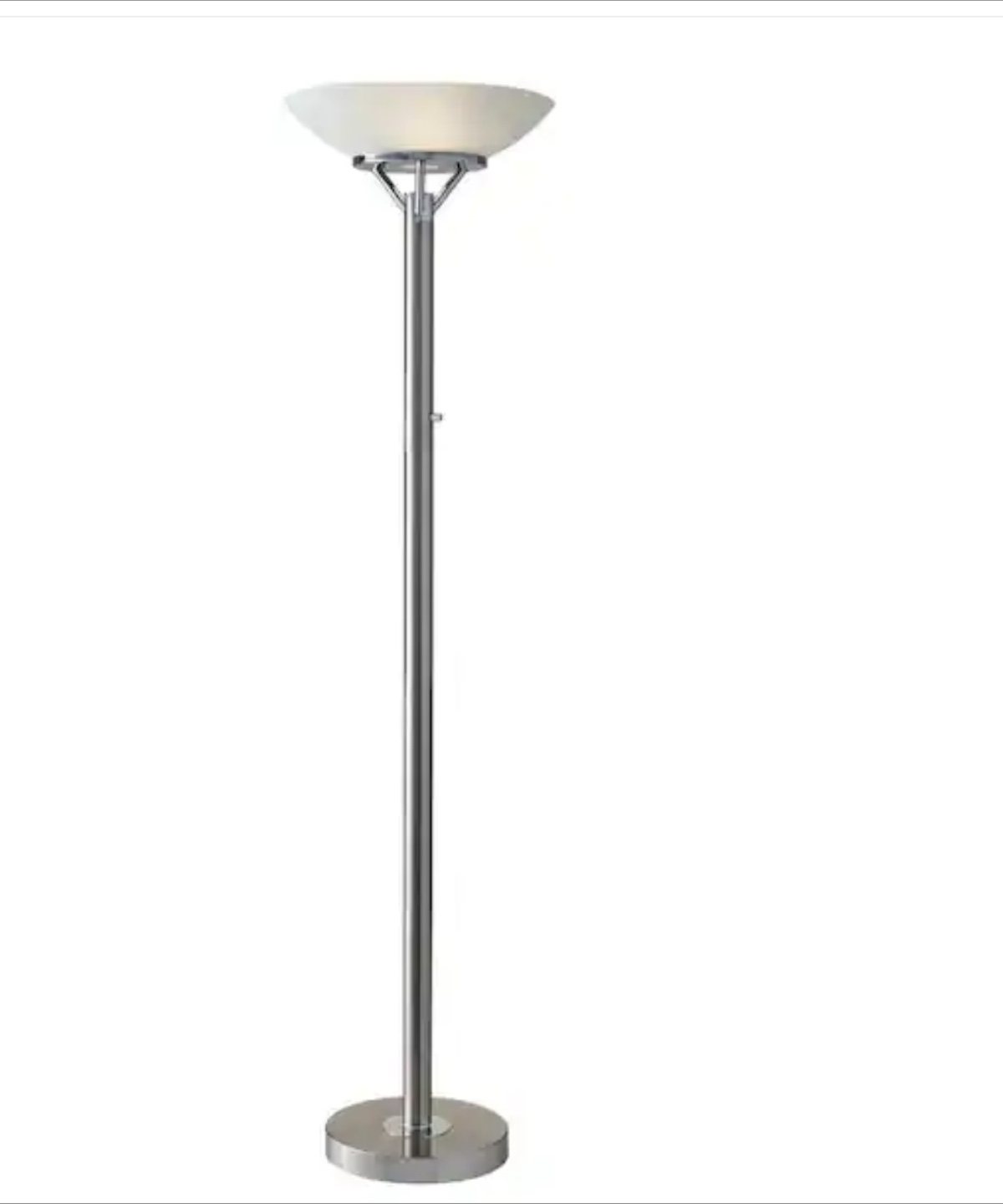 71 in Brush Steel Floor Lamp