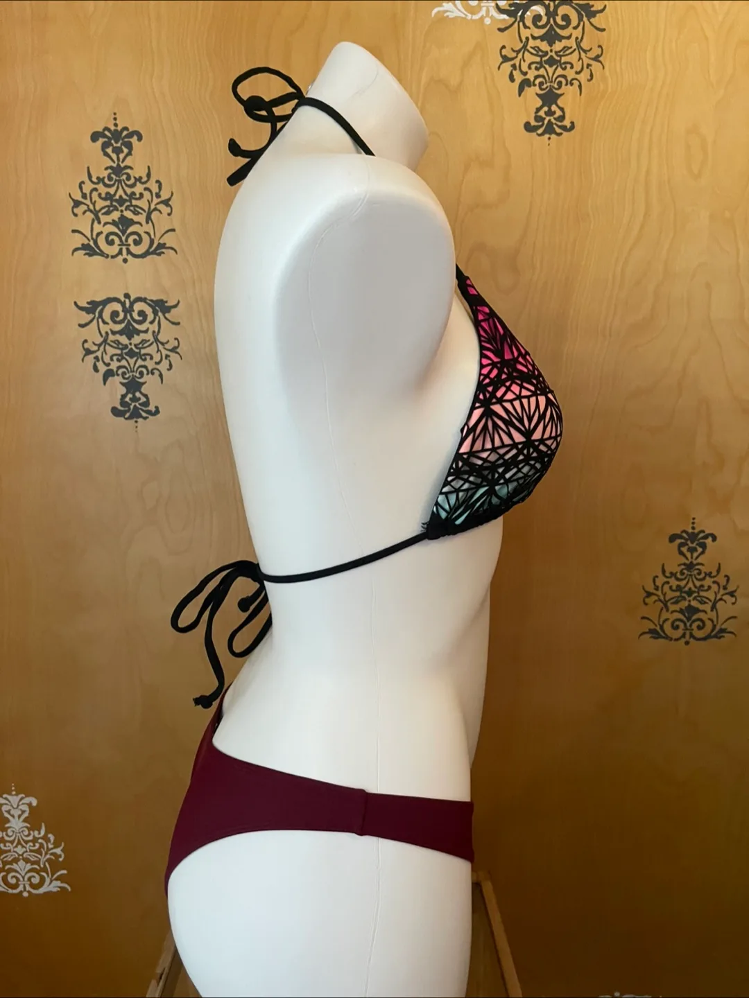 Vintage Y2K Colorful Geometric Bikini Set XS/S image indicator(5)