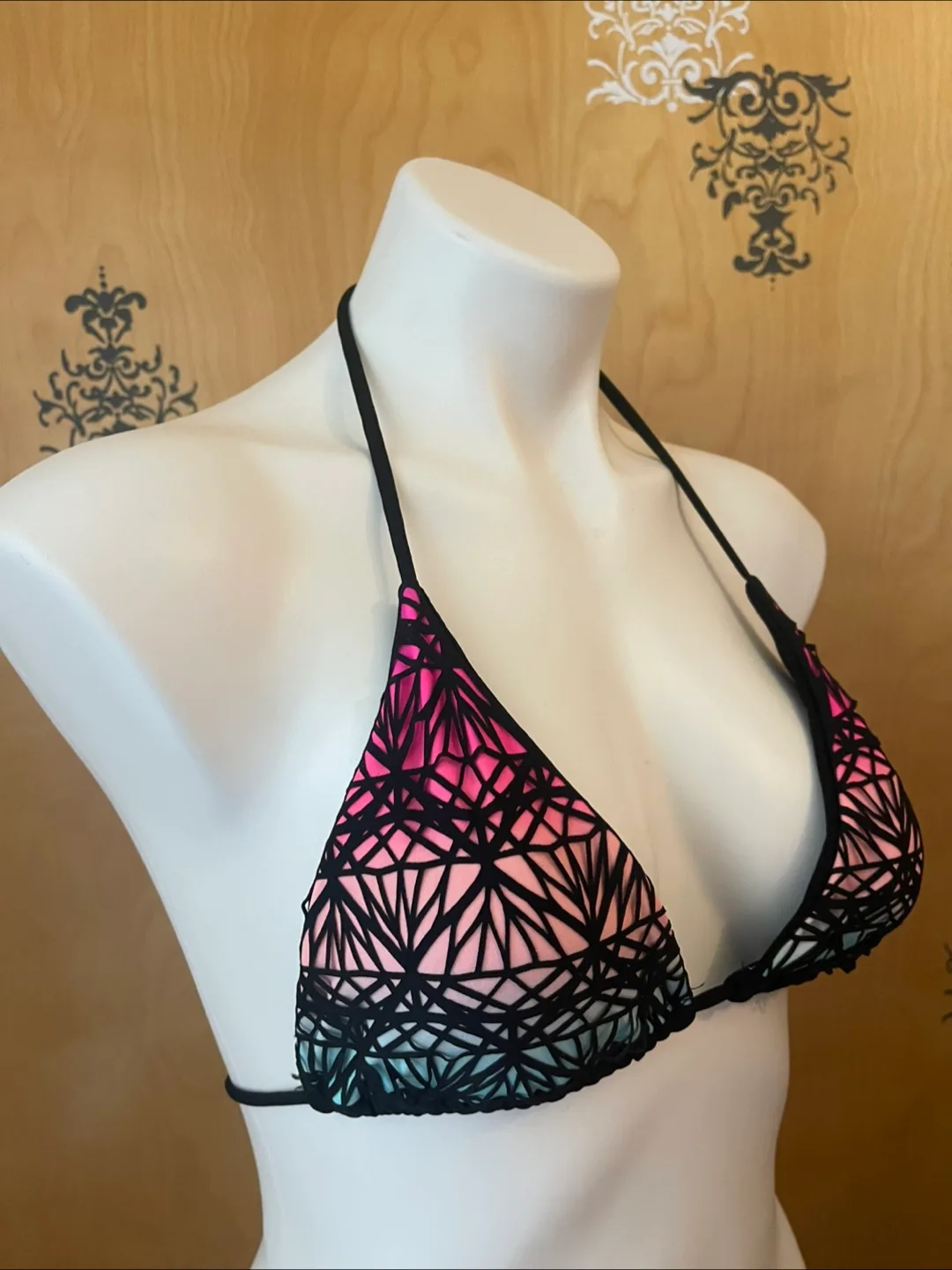 Vintage Y2K Colorful Geometric Bikini Set XS/S image indicator(8)