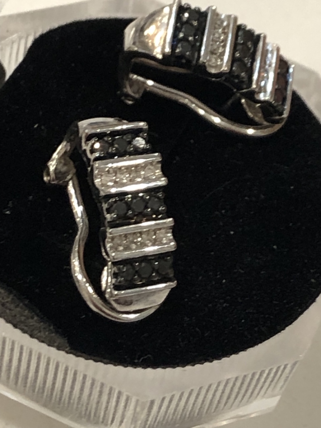 Black & White Diamond Earrings