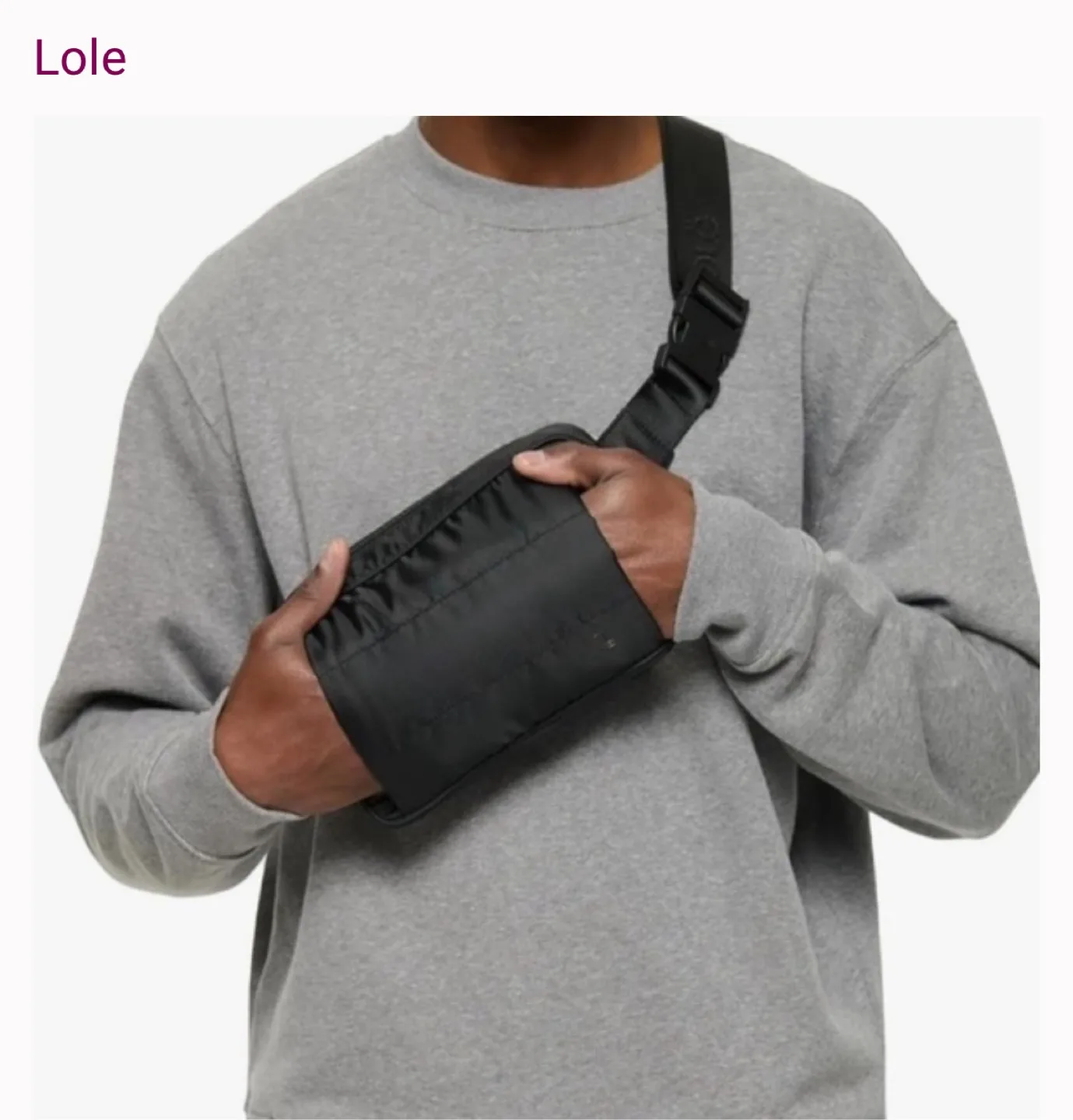 Lole Black Belt Bag (unisex) image indicator(4)