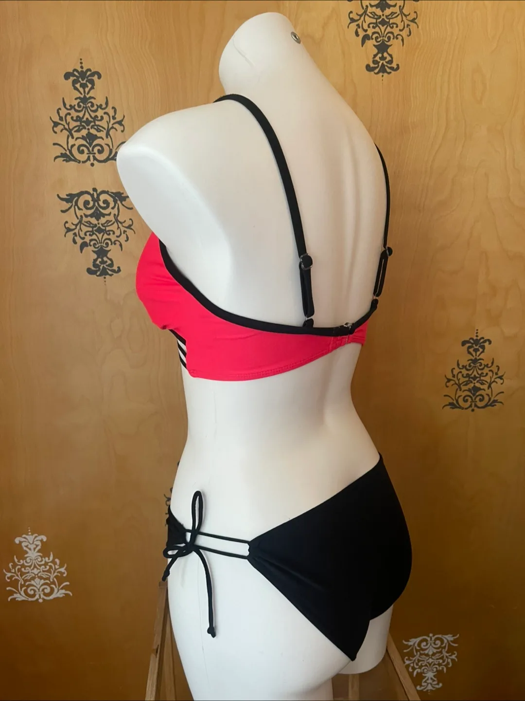 Vintage 2000s Y2K Bikini Set Neon Pink S/M image indicator(3)