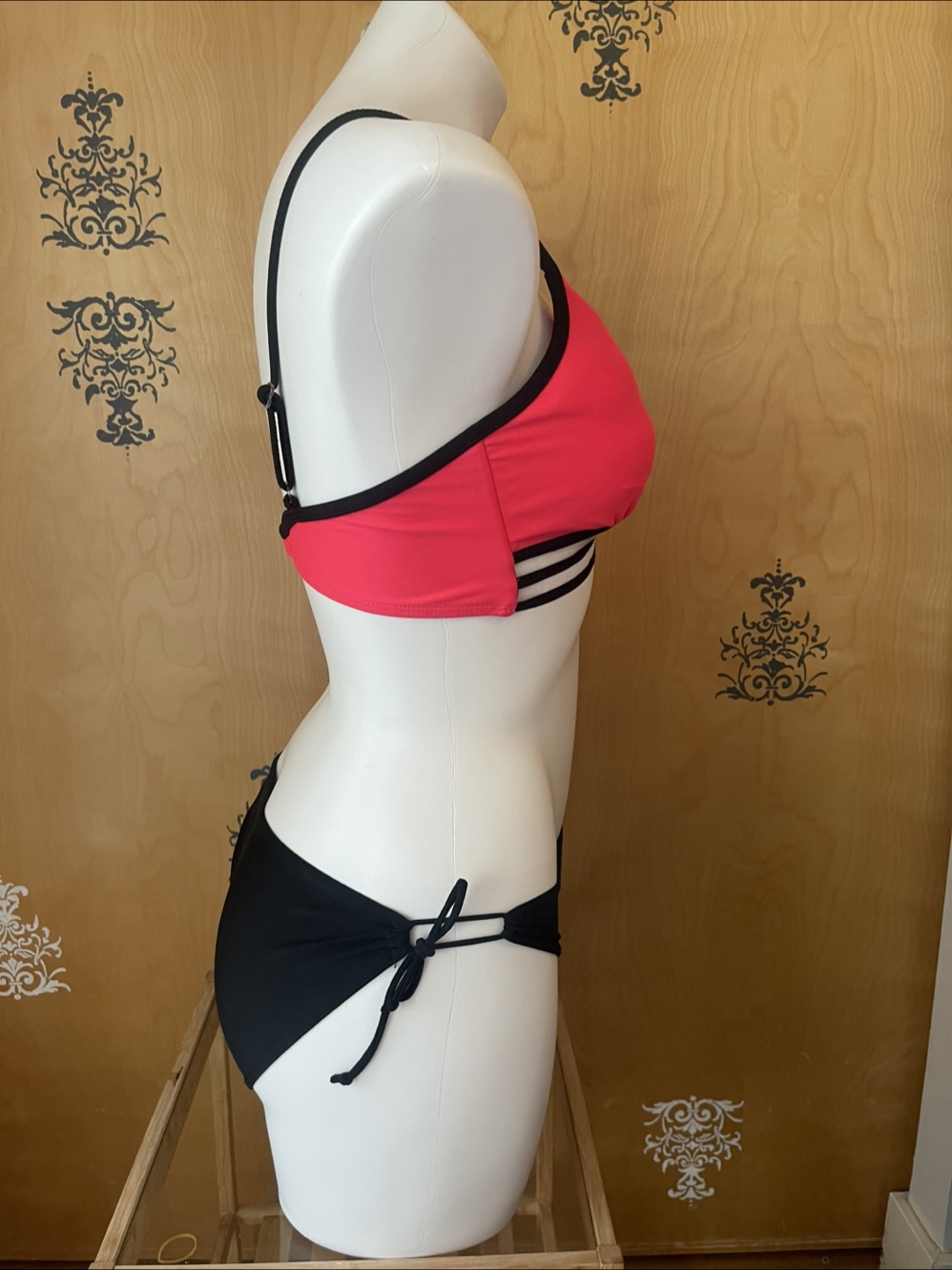 Vintage 2000s Y2K Bikini Set Neon Pink S/M - photo 5