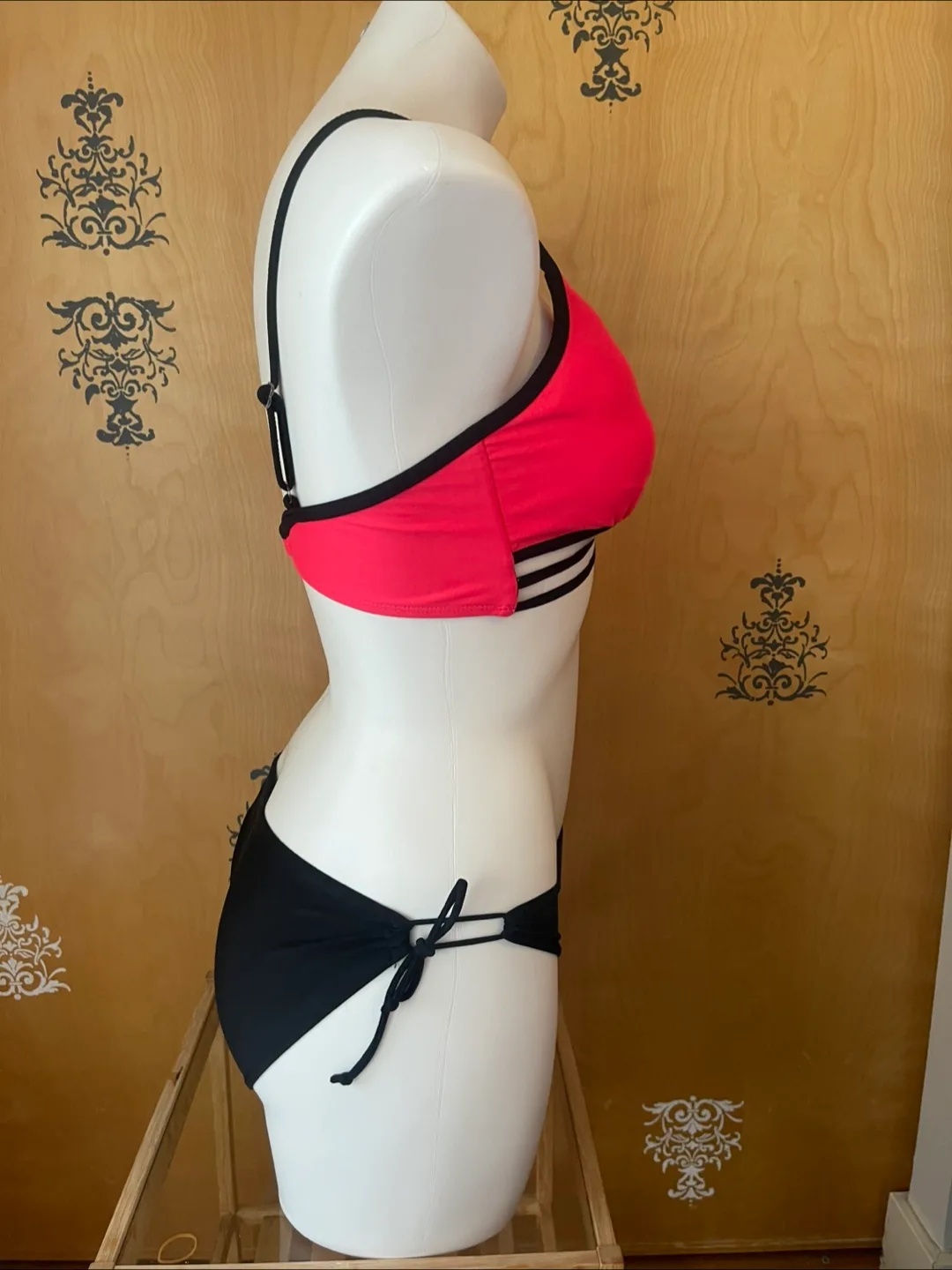 Vintage 2000s Y2K Bikini Set Neon Pink S/M image indicator(5)